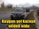 Yoldaki mazot kaza yapt�rd�