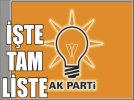 Ak Parti�de kimler aday aday� oldu?