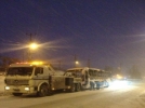 Yolcu otob�s� alev ald�