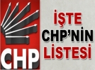 ��te CHP'nin 30 Mart'taki aday listeleri
