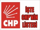 ��te CHP�nin aday listelesi