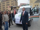 Belediyeye cenaze arac� hibe edildi