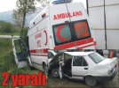 Hasta nakli yapan ambulans kaza yapt�