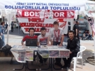 Boluspor taraftarlar�ndan stand