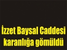 Protestolarla yank�lanan cadde karanl��a g�m�ld�