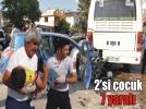Kaza yerinde �ocuklar feryat etti