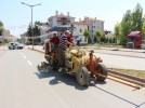 Yol �izgileri yenileniyor
