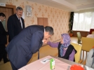 Huzurevi sakinlerine bayram ziyareti