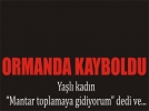 85�lik ya�l� kad�n mantar toplarken kayboldu