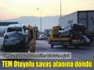 Zincirleme kazada 7 ara� birbirine girdi