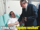 Ak Partili Y�lmaz�dan kazazede �zcan�a ziyaret 