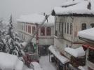 Tarihi il�ede kar temizli�i