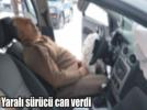 Direksiyon ba��nda kalp krizi ge�iren s�r�c� kaza yapt�