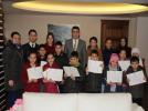��rencilere onur belgesi verildi