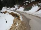 Kartalkaya yolunda heyelan