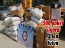 Kargo arac�nda ka�ak sigara ele ge�irildi