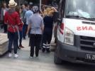 �n�aattan d��en beton par�as� kad�n� yaralad�