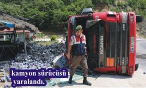 KAMYON DEVR�LD�: 1 YARALI