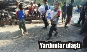 �LK�C�LER, YARDIMLARI ULA�TIRDI!