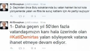 ERCO�KUN'DAN, CHP'YE G�NDERME!