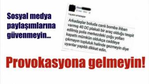PROVOKASYONA GELMEY�N!