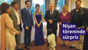 Y�lmaz'a kat�ld��� ni�an t�reninde s�rpriz