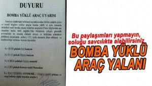 CANLI BOMBA YALANLARINA �NANMAYIN