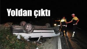 Otomobil yoldan ��kt�