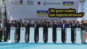 Aksa Enerji'nin G�yn�k Termik Santrali A��ld�