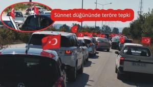 BOLU'DA TER�RE BAYRAKLI PROTESTO...