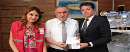 Ba�kan kurban ba����nda bulundu
