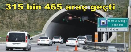 Tatilciler Bolu Da�� T�neli'ne ak�n etti