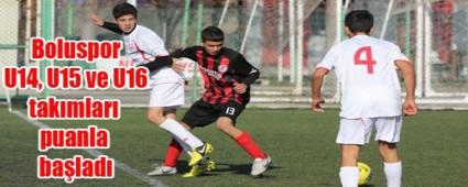 Boluspor U14, U15 ve U16 tak�mlar� puanla ba�lad�