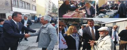 MHP Bolu Pazar�nda destek istedi