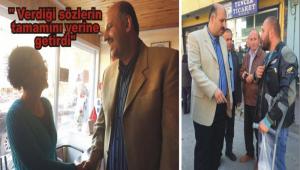 Kad�n muhtardan Erco�kun'a te�ekk�r