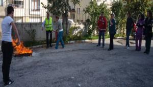 �ZEL HASTANELERDE YANGIN TATB�KATI