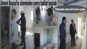 Hastanede tadilat ba�lad�