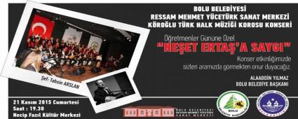 ��RETMENLER G�N�NE �ZEL NE�ET ERTA�'A SAYGI TEMALI T.H.M.KONSER�