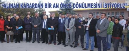 BOLU S�V�L �NS�YAT�F PLATFORMU'NDAN HASTANE TEPK�S�