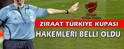 Kupa'da Hakemler Belli Oldu