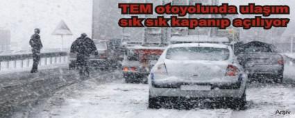 BOLU'DA KAR YA�I�I DEVAM ED�YOR