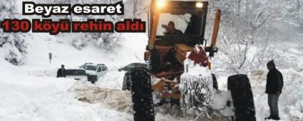 K�y yollar� kar alt�nda!