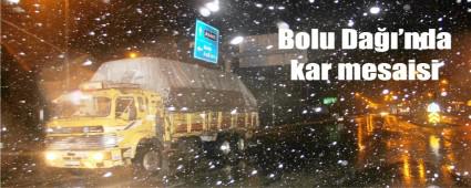 Bolu Da��'nda kar �ilesi