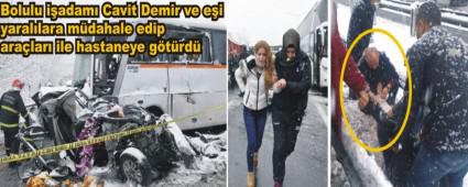 YARALI VATANDA�LARA �LK M�DAHALEY� ONLAR YAPTI