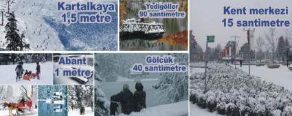 Bolu'da kar ya���� �iddetini artt�rd�