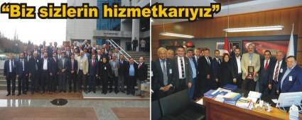 Ticaret ve Sanayi Odalar�ndan Erco�kun'a ortak ziyaret
