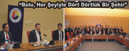 Bolu i� d�nyas� Hisarc�kl�o�lu'nu ziyaret etti