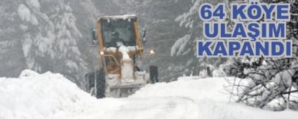 BOLU'DA 64 K�Y YOLU ULA�IMA KAPANDI