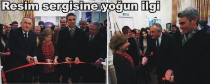 Asuman Ba�o�lu'nun ki�isel resim sergisine yo�un ilgi