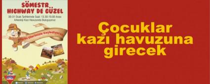 �ocuklar kaz� havuzuna girecek